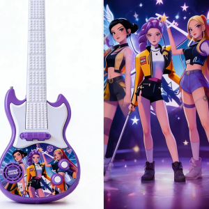 Witch Hunt Troupe K-Pop Toy Guitar, Electronic Musical Play Toy with Sound Effects