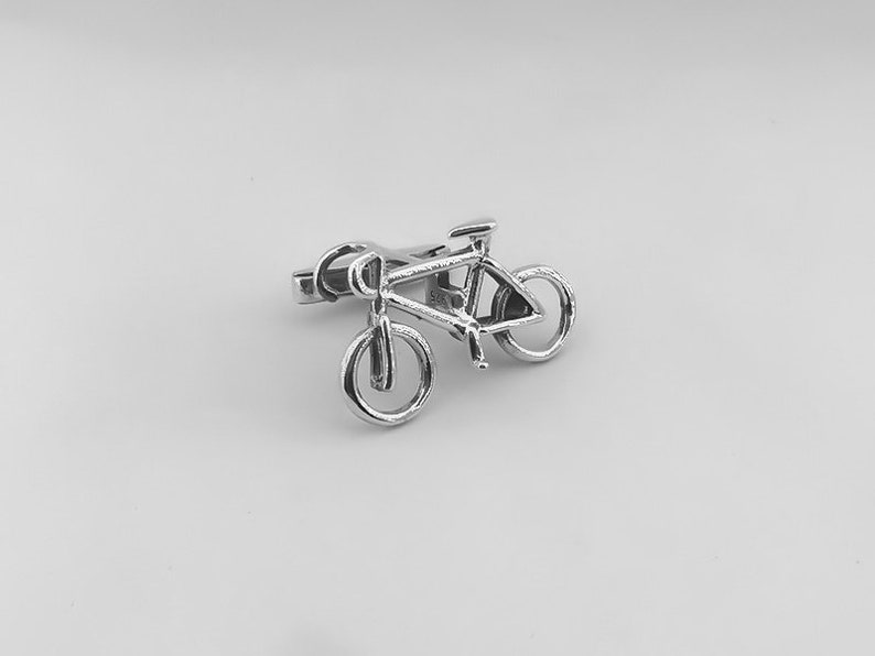 Silver Bike Cufflinks