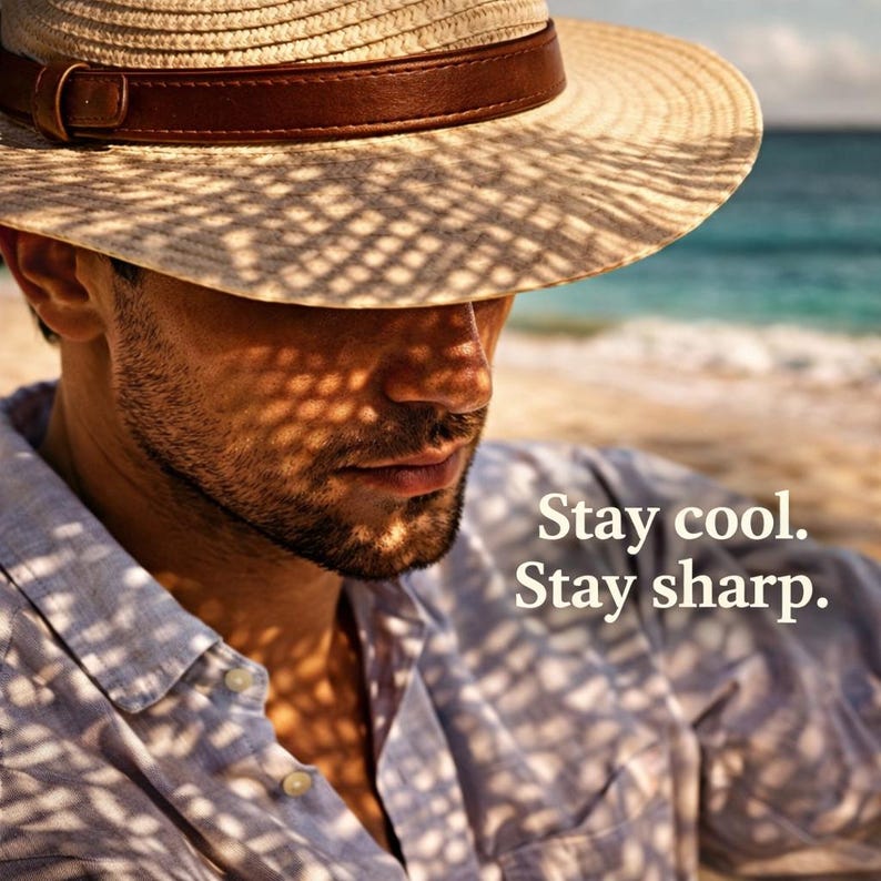 Funny Authentic Panama Hat Wide Brim Foldable Straw Hat for Men & Women Breathable Summer Travel Hat