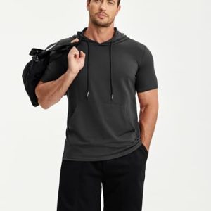 Short Sleeve Pocket Hoodie