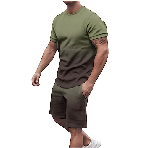 Gradient Shirt and Shorts Set