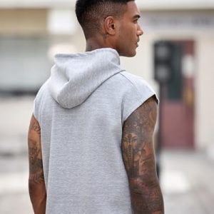 Sleeveless Gym Hoodie Set