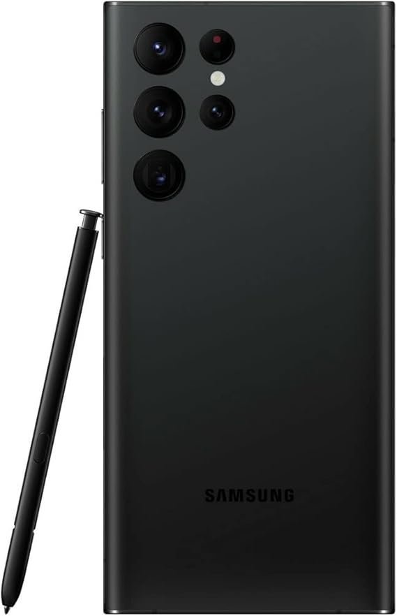 SAMSUNG Galaxy S22 Ultra 5G, US Version, 128GB, Black - Unlocked (Renewed)