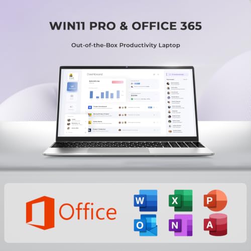 15.6 Inch Business Laptop 8GB RAM 256GB Storage