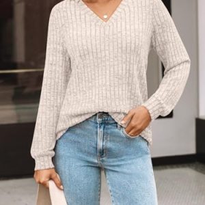 V-Neck Long Sleeve Tunic