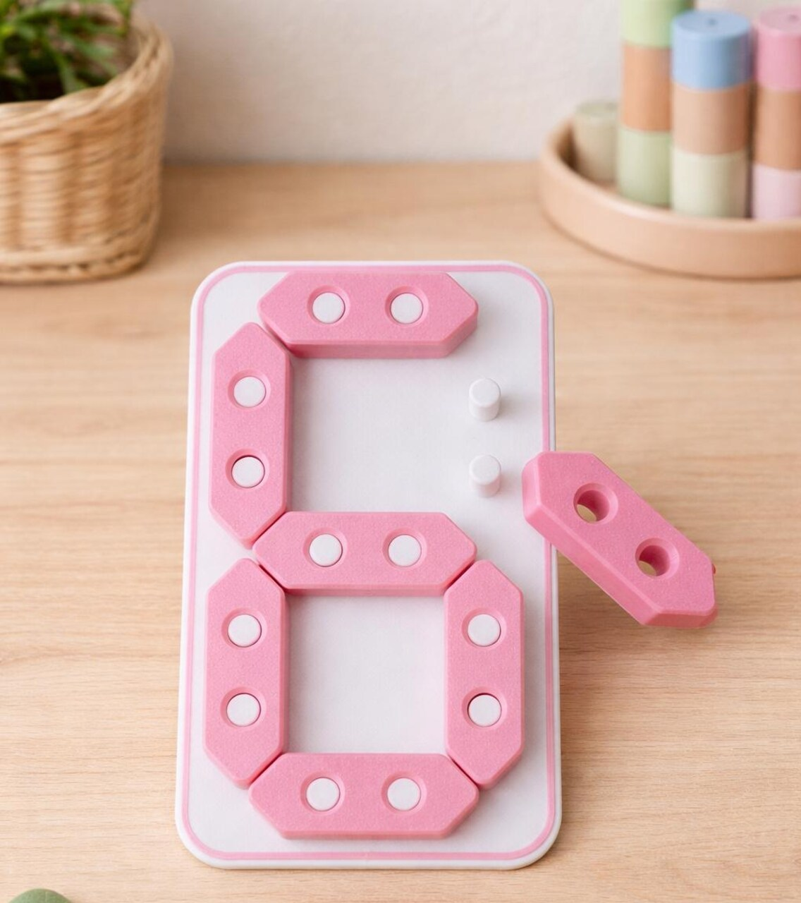 Montessori Number Builder Math Toy Numbers 0-9 and 00-99 Educational Toy for Kids