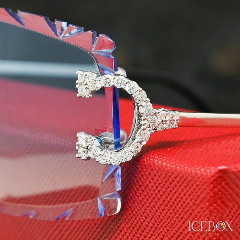 Iced Out Moissanite Diamond Glasses: Hip Hop Bling