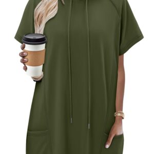 Short Sleeve Hoodie Tunic