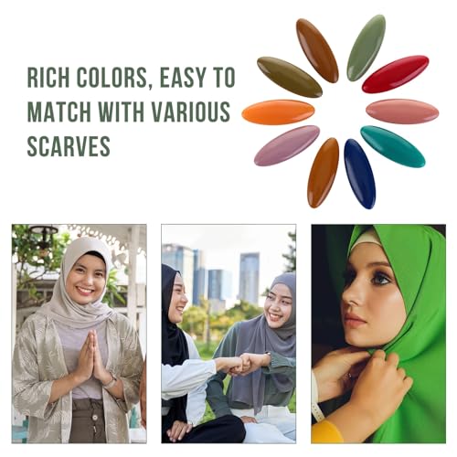 Colorful Scarf Safety Pin Set