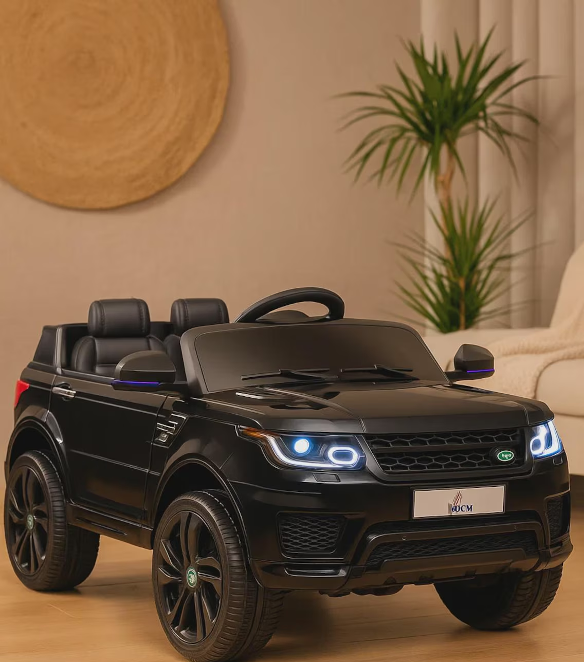Kids Electric Ride-On Car 12V – Black, 2 Motors, Remote Control