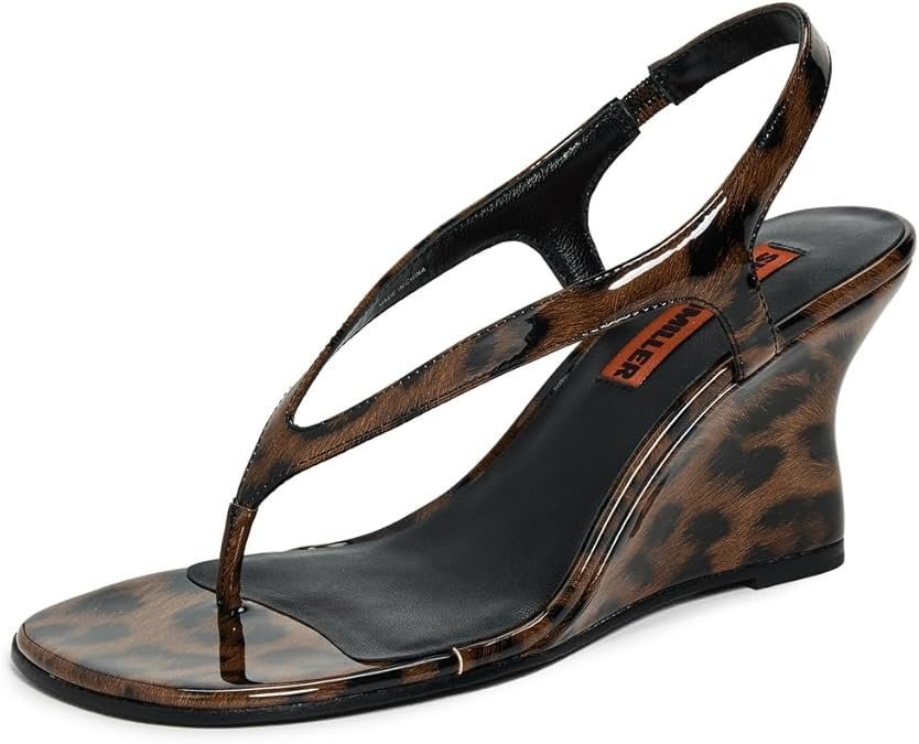 SIMONMILLER Women's Beep Thong Wedge Sandals