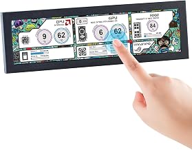 8.8-Inch 1920x480 Secondary Touchscreen LCD Monitor