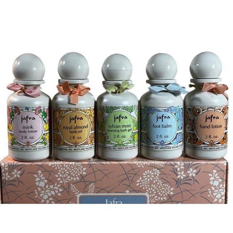 Jafra Body Care Collection Bath Gel Foot Balm Hand Lotion Royal Almond Oil NOS