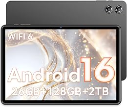 10-Inch Android 16 Tablet with 128GB Storage 26GB