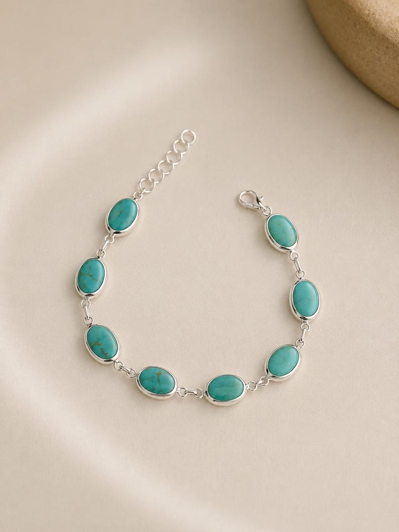 Oval Turquoise Bracelet