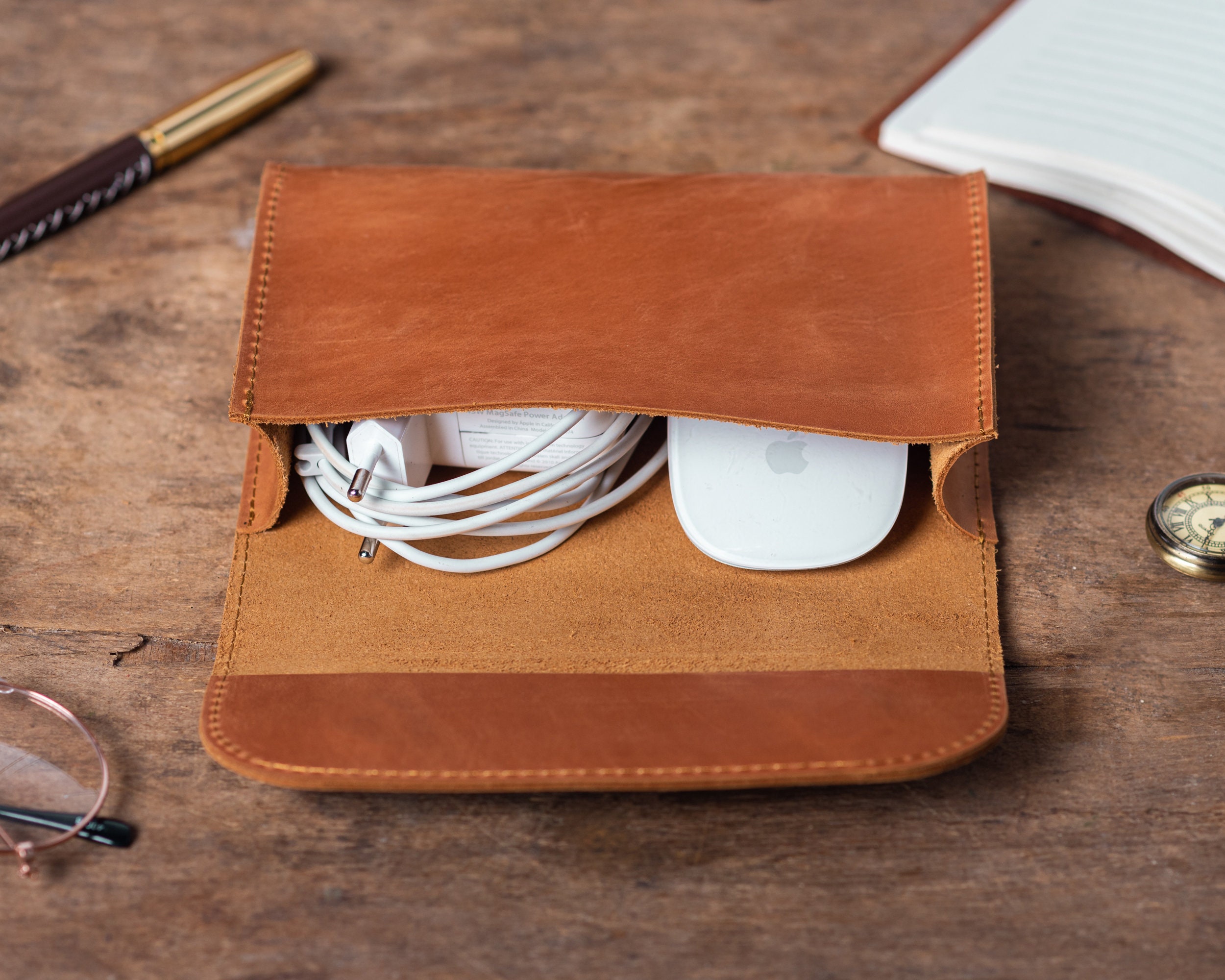 Leather Charger Organiser
