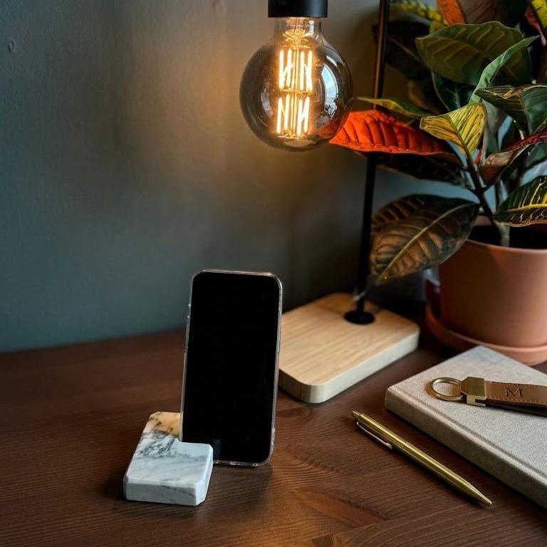 Marble Phone Charging Stand