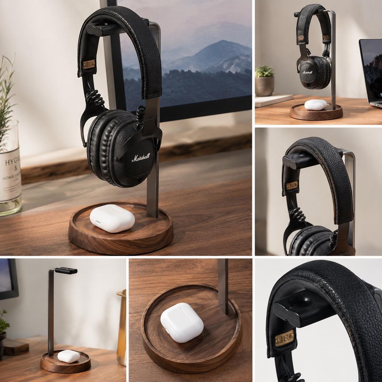 Walnut Headphone Stand