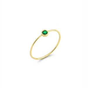 Dark Green Tourmaline ring ,Tourmaline Ring Gold Plated-