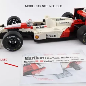 LEGO ICONS Ayrton Senna F1 McLaren Mp4/4 Replacement wheels Tires and Stickers 10330