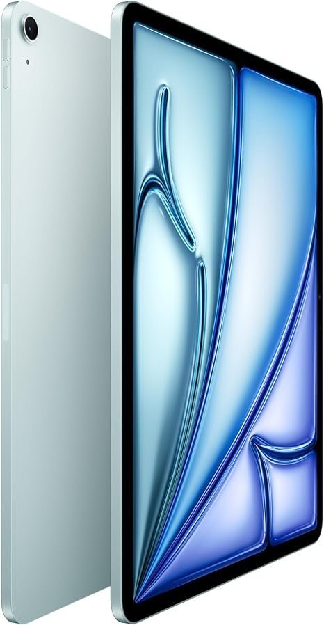 Apple iPad Air 13-inch with M3 chip Built for Apple Intelligence, Liquid Retina Display, 128GB, 12MP Front/Back Camera, Wi-Fi 6E, Touch ID, All-Day Battery Life — Blue
