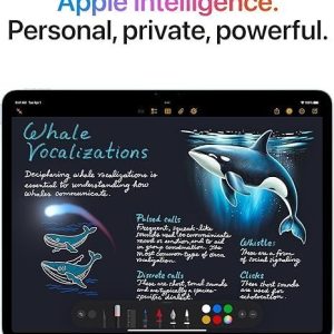 Apple iPad Air 13-inch with M3 chip Built for Apple Intelligence, Liquid Retina Display, 128GB, 12MP Front/Back Camera, Wi-Fi 6E, Touch ID, All-Day Battery Life — Blue