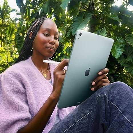 Apple iPad Air 13-inch with M3 chip Built for Apple Intelligence, Liquid Retina Display, 128GB, 12MP Front/Back Camera, Wi-Fi 6E, Touch ID, All-Day Battery Life — Blue