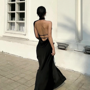 Backless Silk dress