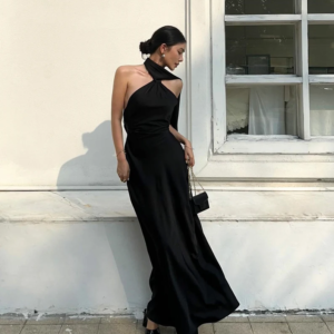 Backless Silk dress